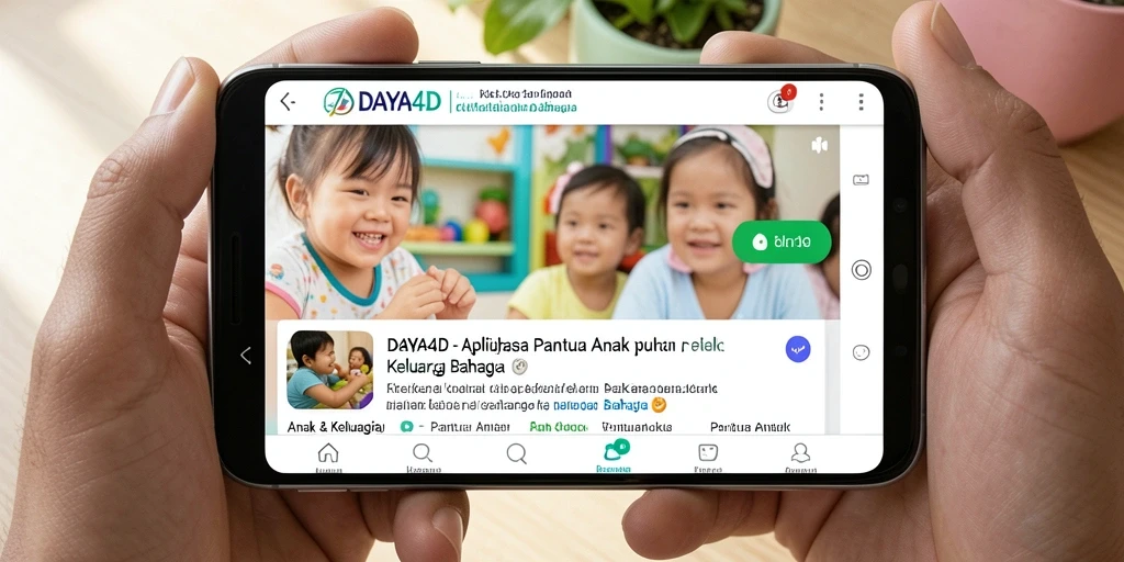 Tampilan antarmuka pengguna aplikasi DAYA4D untuk Pantau Anak.