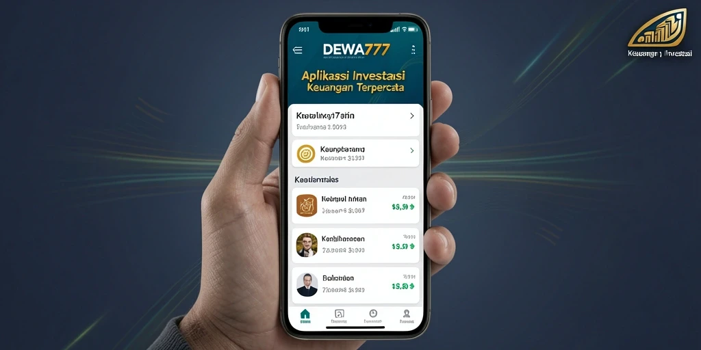 Antarmuka intuitif aplikasi DEWA777 untuk investasi.