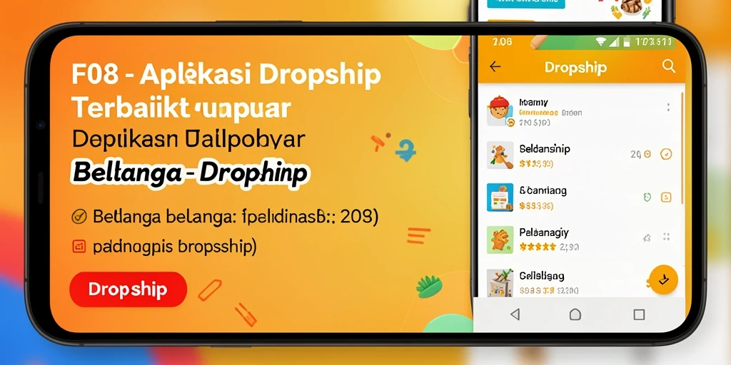 Tampilan antarmuka pengguna F08 yang intuitif untuk dropship.