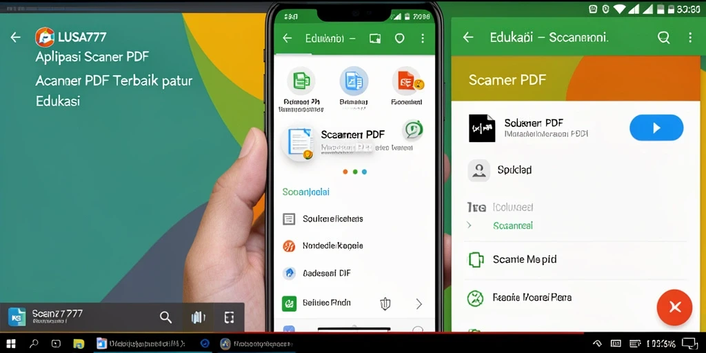 Tampilan antarmuka LUSA777 yang sederhana dan fungsional untuk pemindaian PDF.