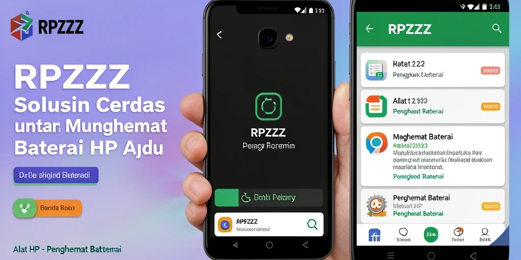 Antarmuka pengguna RPZZZ yang intuitif untuk penghematan baterai.