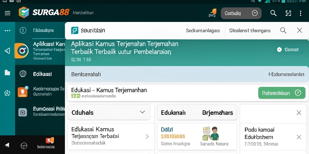 Tampilan antarmuka SURGA88 yang sederhana dan fungsional.