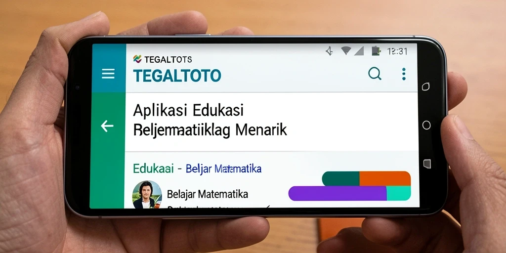 Tampilan antarmuka aplikasi TEGALTOTO yang interaktif dan menarik.
